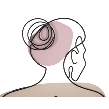 Płyta ścienna LADY z kwiatem 80 1,3 90 cm